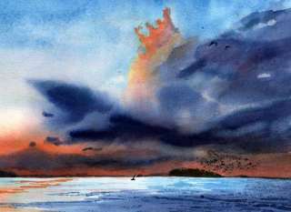 Original Lake Murray SC Landscape Island Painting Bomb  