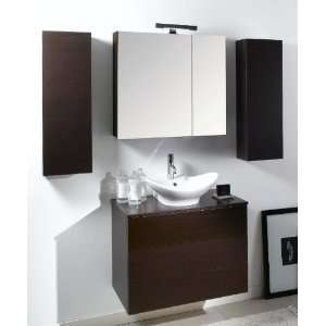   Wenge Time Contemporary / Modern Bathroom Vanity Set from the Time Co