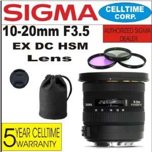  Sigma 10 20mm F3.5 EX DC HSM Wide Angle Zoom Lens for 