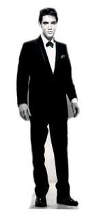 Elvis Presley Black Tuxedo, Lifesize Standup, Cardboard Cutout # 377 