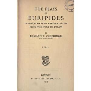  Euripides, With An English Translation Euripides Books
