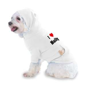 I Love/Heart Holly Hooded T Shirt for Dog or Cat LARGE 