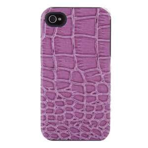  Simplism Japan Leather Cover Set for iPhone 4 Crocodile 
