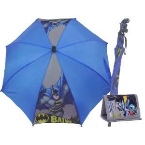    New Batman Blue Umbrella Matching Gray Wallet Toys & Games