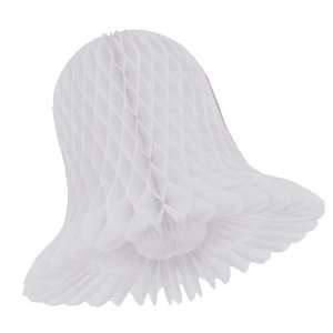  15 White Honeycomb Tissue Bell Patio, Lawn & Garden