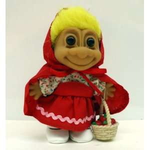 Storybook Troll Doll   RED RIDING HOOD   by Russ Berrie   5   Yellow 