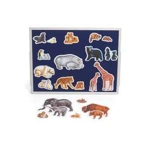  Wild Animals Felt Pieces   Set of 22 Toys & Games
