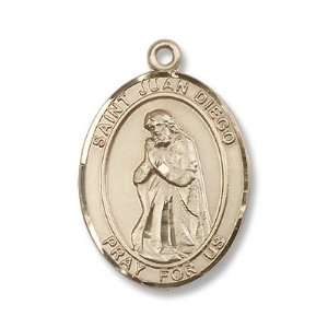  14K Gold St. Juan Diego Medal Jewelry