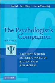 The Psychologists Companion A Guide to Writing Scientific Papers for 