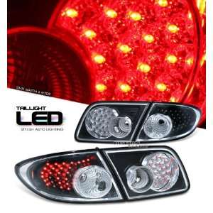  03 06 Mazda Mazda6 LED Tail Lights   Black: Automotive