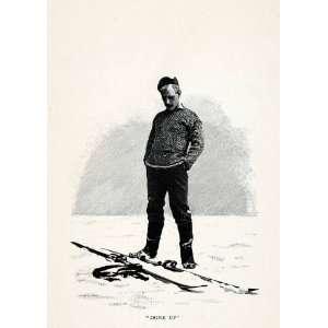  1907 Wood Engraving Arctic Explorer Fridtjof Nansen 1st 