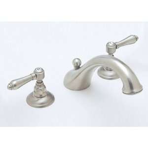  Rohl Viaggio 3 Hole Deck Mount C Spout Tub Filler, Crystal 