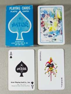 Abstract Painting Astor Vintage Playing Cards Deck  