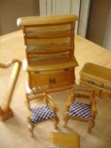 Vintage Wooden Dollhouse Furniture/Original Box~6 Pcs.~Lot #10~  