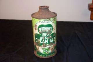 Vintage Beverwyck Irish Cream Ale Cone Top Beer Can  