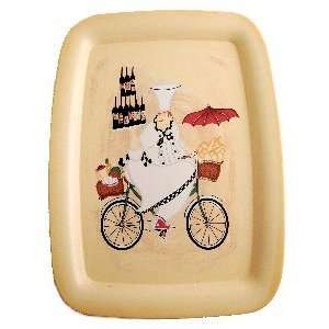  Jennifer Garant FRENCH bicycle CHEF Serving Tray 