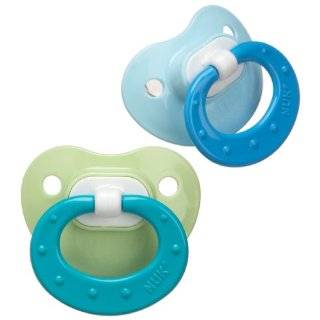 NUK 2 Pack Classic Silicone BPA Free Fashion Pacifier, Size 1, Colors 