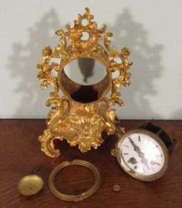   Gilt Bronze Mantel Clock Vincenti Clockworks   