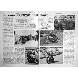  MOTOR CYCLE MAGAZINE 1949 TRIUMPH HARDWICKE ARIEL BIKE 