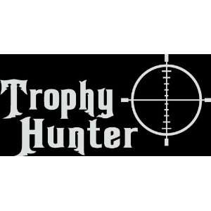  HNT5 (64) 8 white vinyl decal trophy hunter target  die 