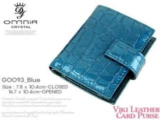 OMNIA CRYSTAL VIKI Leather Card Wallet G0093