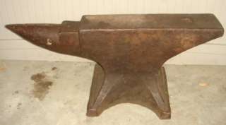 Very Old PETER WRIGHT 119 LB. ANVIL Blacksmith Forge   107 Wrought 