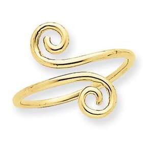  14k Swirl Toe Ring   JewelryWeb Jewelry