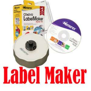 Memorex CD & DVD Label Maker Starter Kit Retail Pack  