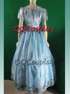 TIM BURTON Alice in Wonderland Alice Cosplay Costume  