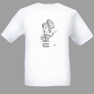 Alice in Wonderland T shirt, Mad Hatter T shirt, Tim Burton Inspired 