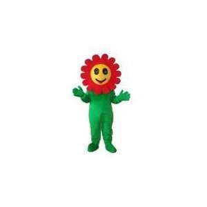 Smiling Sun Flower Adult Mascot Costume