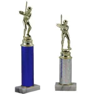  8 Baseball Participation Trophies Male (Light Silver 