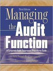 Managing the Audit Function A Corporate Audit Department Procedures 