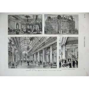  1880 Grand Hotel Trafalgar Square London Dining Hall