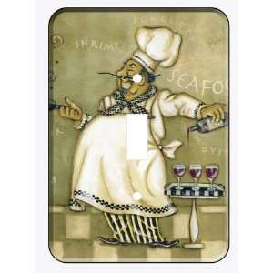  Fat Italian Chef Single Light Switchplate Cover