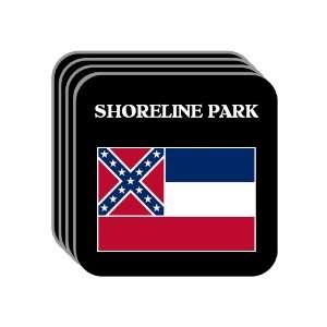  US State Flag   SHORELINE PARK, Mississippi (MS) Set of 4 