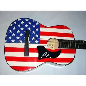  PHIL VASSAR Autographed Signed USA FLAG Guitar UACC 