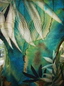 ALL THAT JAZZ Chic VINTAGE Tropical PALMS Print BABYDOLL Bodycon DRESS 