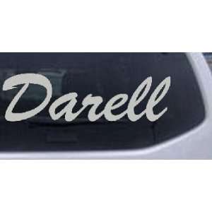 Darell Names Car Window Wall Laptop Decal Sticker    Silver 34in X 10 