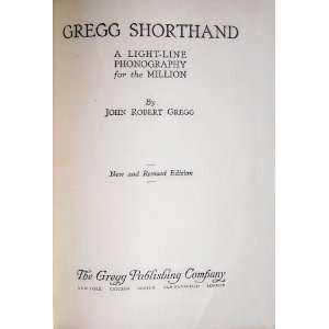 Gregg Shorthand John Robert Gregg, shorthand Books