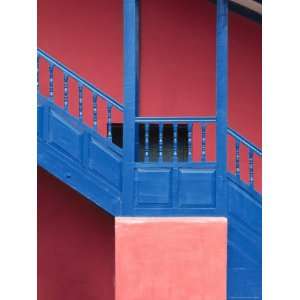  Colorful Architectural Detail of Wall and Stairs, Near 
