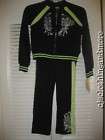 NEW Girls Size Small Apple Bottoms Jogging Suit set s