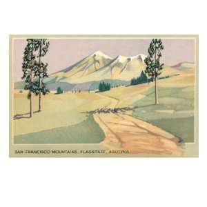 San Francisco Mountains, Flagstaff, Arizona Giclee Poster Print, 32x24