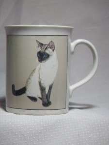 Otagiri Siamese Cat Jacquie Vaux Design Porcelain Cat Kitty Kitten Mug 