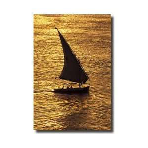  Sailboat On Nile River Luxor Egypt Giclee Print