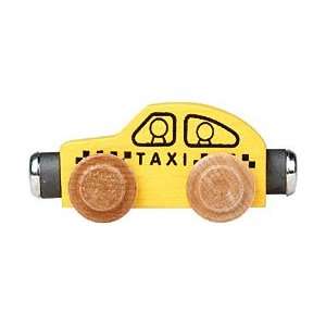  Wooden Taxi Cab Train Car Toys & Games