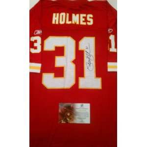  Priest Holmes Signed Kansas City Chiefs Jersey: Everything 