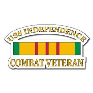 USS Independence Vietnam Combat Veteran Decal Sticker 5.5