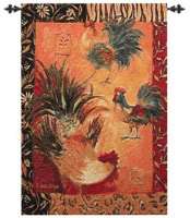 Colorful Safari Rooster Throw by Artist, Susan Winget  