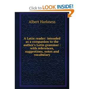   references, suggestions, notes and vocabulary Albert Harkness Books
